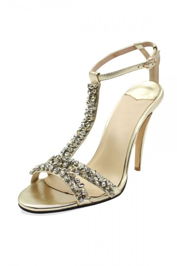 ... Accessoires Chaussures Sandales femme avec brides ornÃ©es de strass